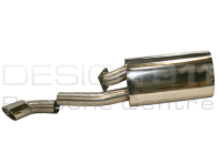 Exhaust Muffler / Silencer Single Outlet Sports. Porsche 930 Turbo